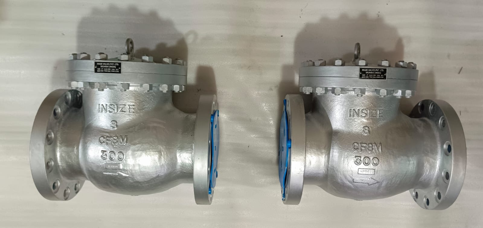 8" X 300#, Swing Check Valves, CF8M.